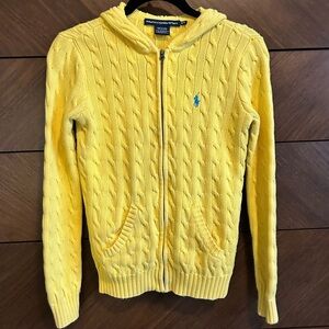 Ralph Lauren Sport Cable Knit Zip Sweater